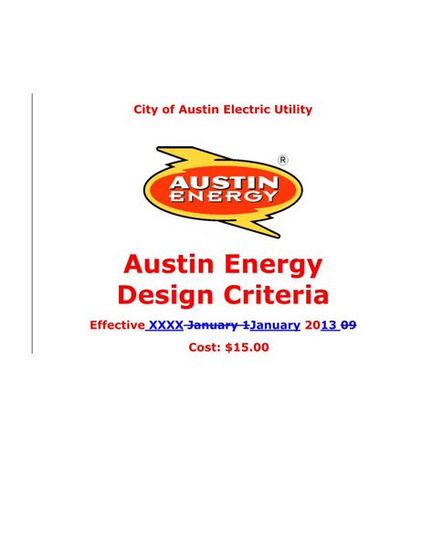 austin energy design criteria pdf.